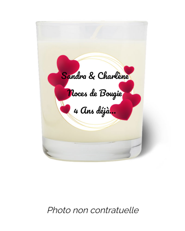 Bougie personnalisée Cadeau  de Pâques