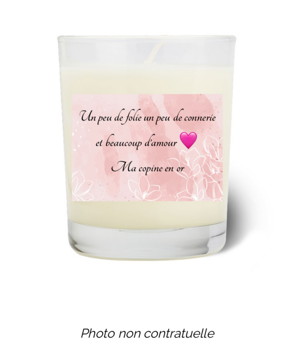 Bougie personnalisée Cadeau  de Pâques