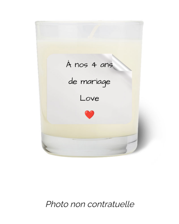 Bougie personnalisée Cadeau  de Pâques