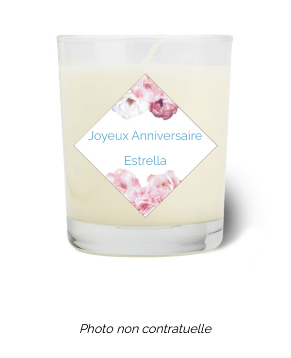 Bougie personnalisée Cadeau  de Pâques
