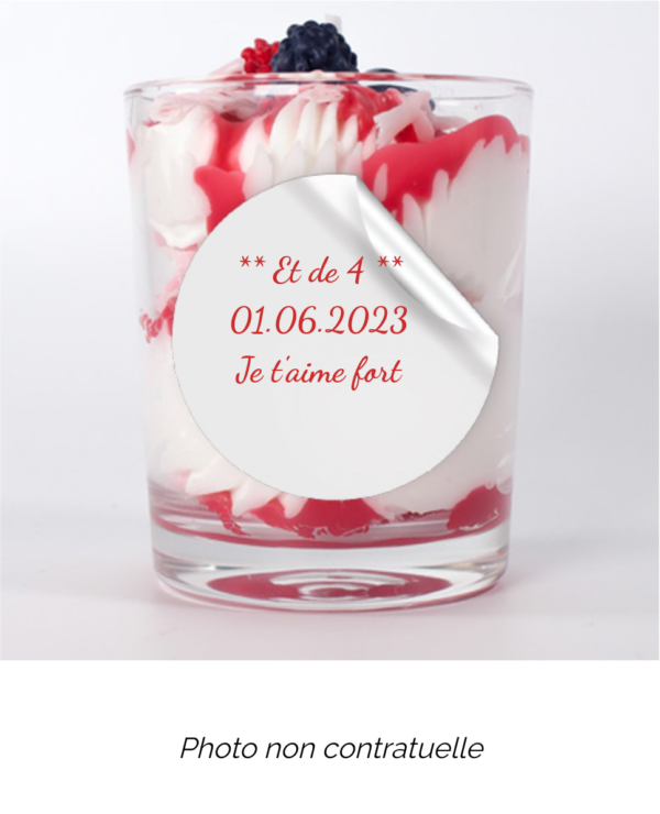 Bougie personnalisée Cadeau  de Pâques