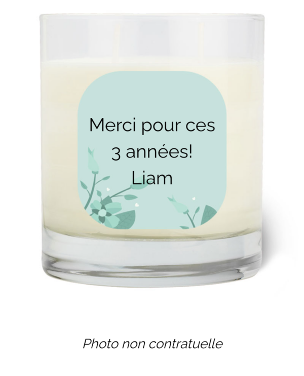 Bougie personnalisée Cadeau  de Pâques