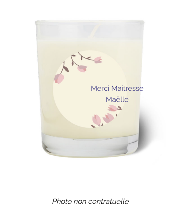 Bougie personnalisée Cadeau  de Pâques