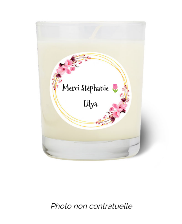 Bougie personnalisée Cadeau  de Pâques