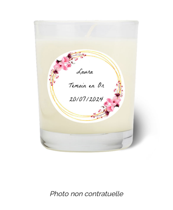 Bougie personnalisée Cadeau  de Pâques