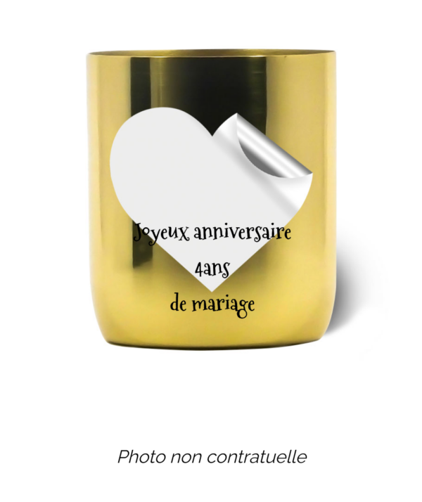 Bougie personnalisée Cadeau  de Pâques