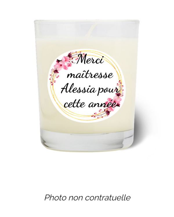 Bougie personnalisée Cadeau  de Pâques