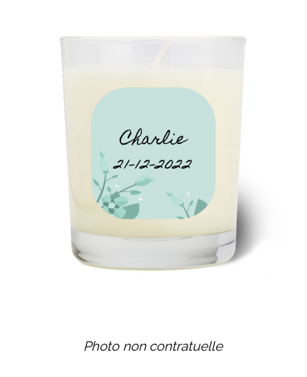 Bougie personnalisée Cadeau  de Pâques