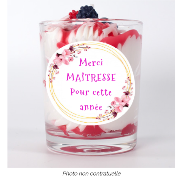 Bougie personnalisée Cadeau  de Pâques