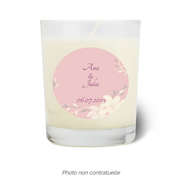 Bougie personnalisée Cadeau  de Pâques