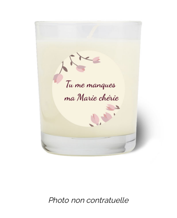 Bougie personnalisée Cadeau  de Pâques