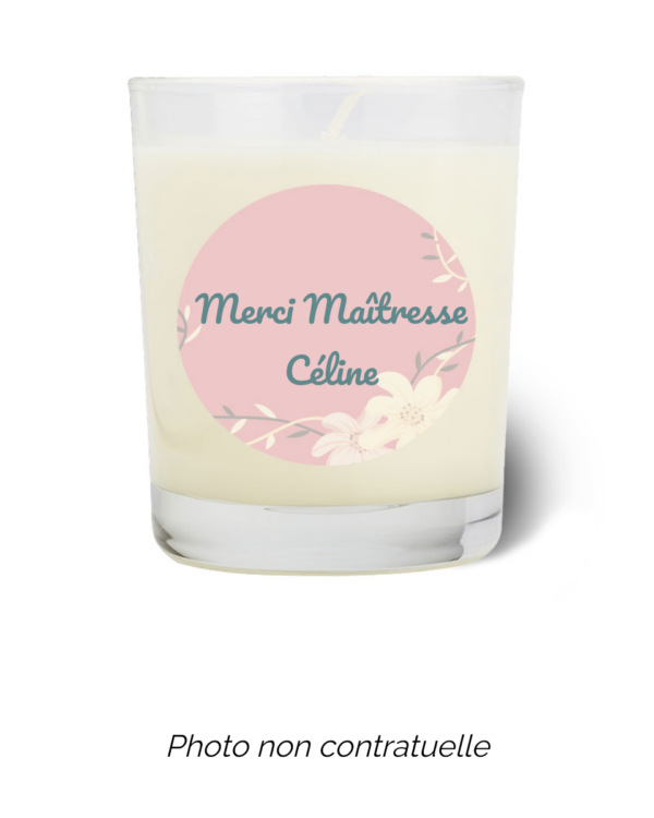 Bougie personnalisée Cadeau  de Pâques