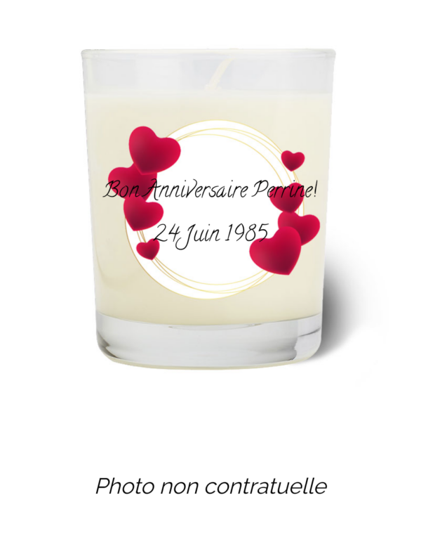 Bougie personnalisée Cadeau  de Pâques