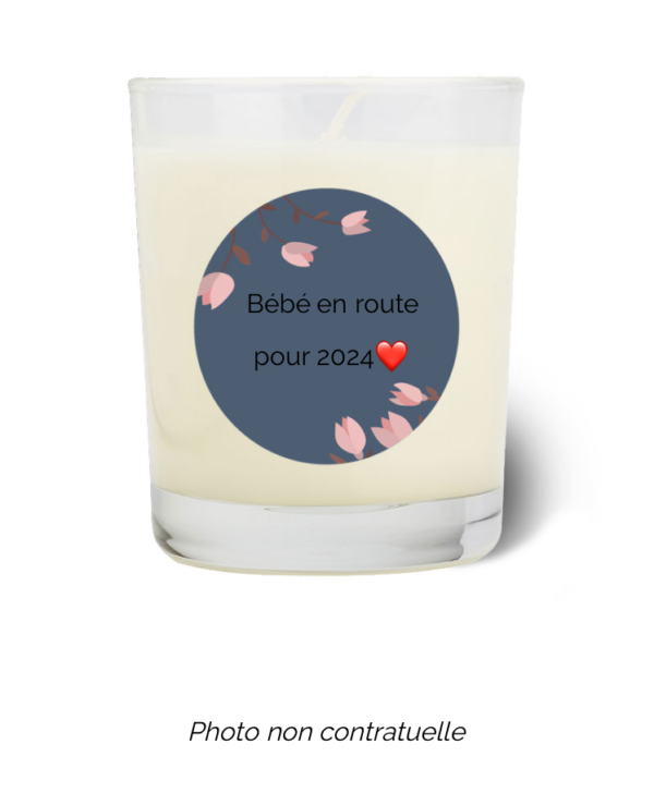 Bougie personnalisée Cadeau  de Pâques