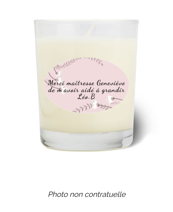Bougie personnalisée Cadeau  de Pâques