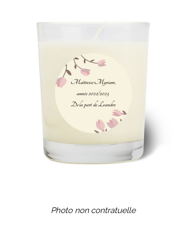 Bougie personnalisée Cadeau  de Pâques