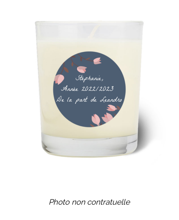 Bougie personnalisée Cadeau  de Pâques