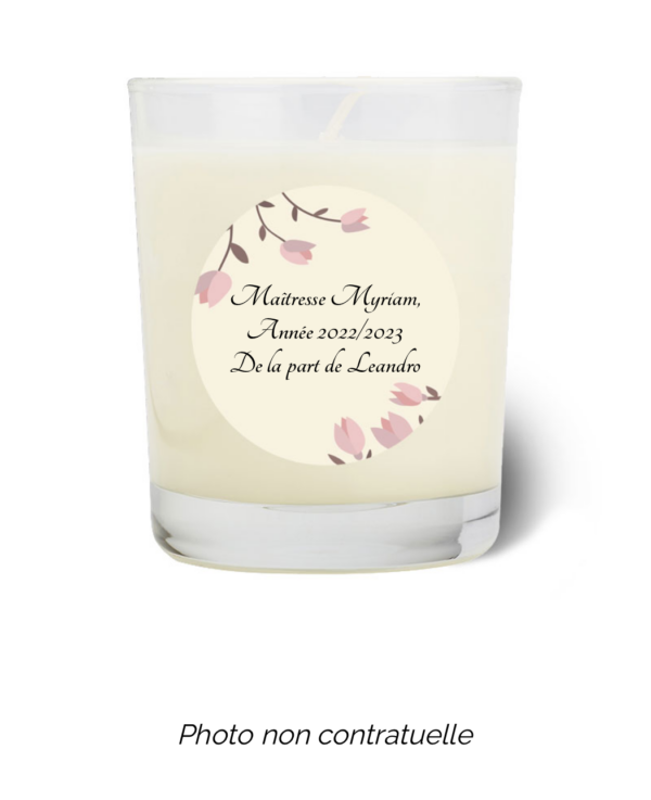 Bougie personnalisée Cadeau  de Pâques