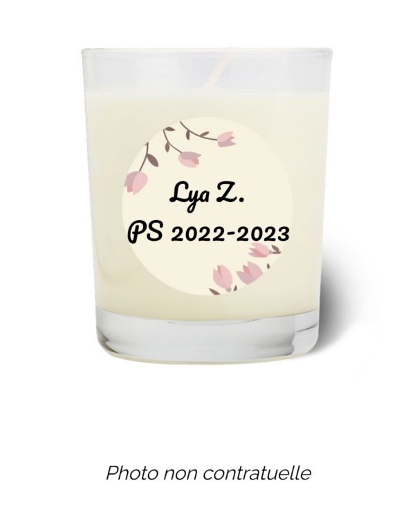Bougie personnalisée Cadeau  de Pâques