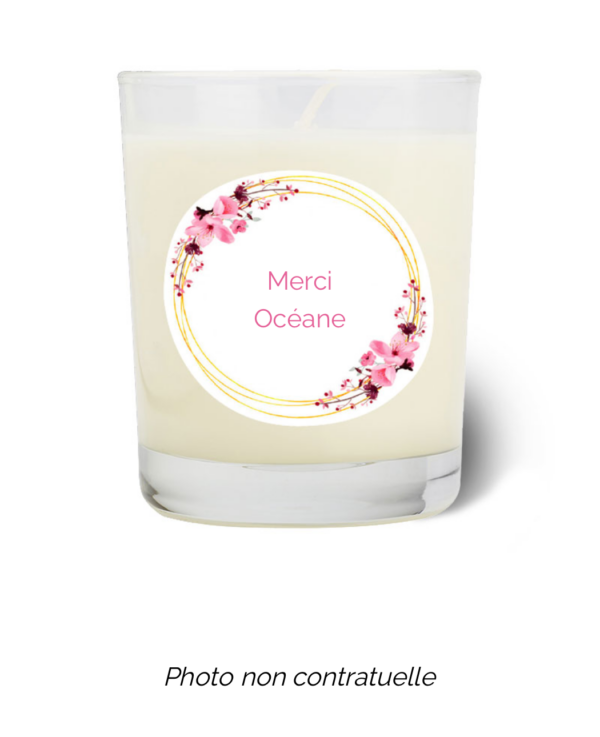 Bougie personnalisée Cadeau  de Pâques