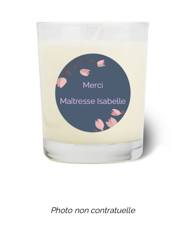 Bougie personnalisée Cadeau  de Pâques