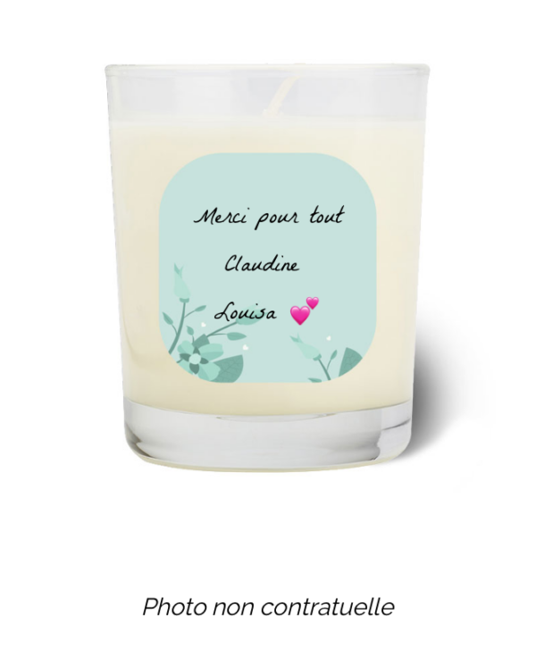 Bougie personnalisée Cadeau  de Pâques