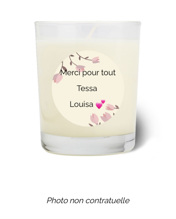 Bougie personnalisée Cadeau  de Pâques