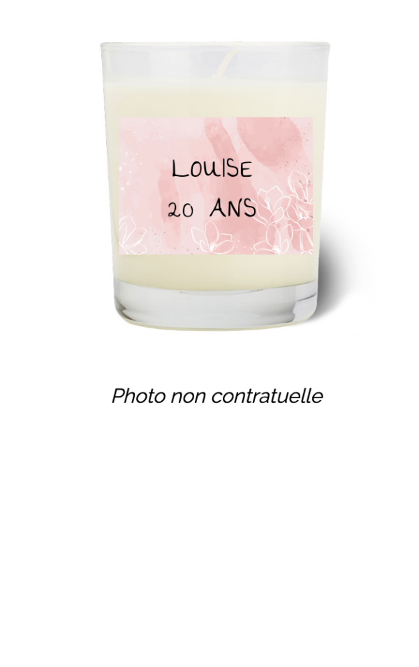 Bougie personnalisée Cadeau  de Pâques