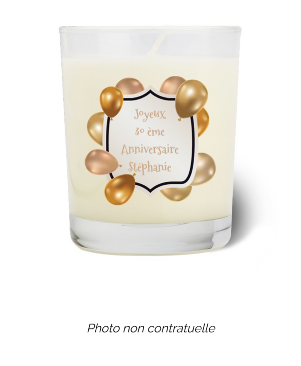 Bougie personnalisée Cadeau  de Pâques