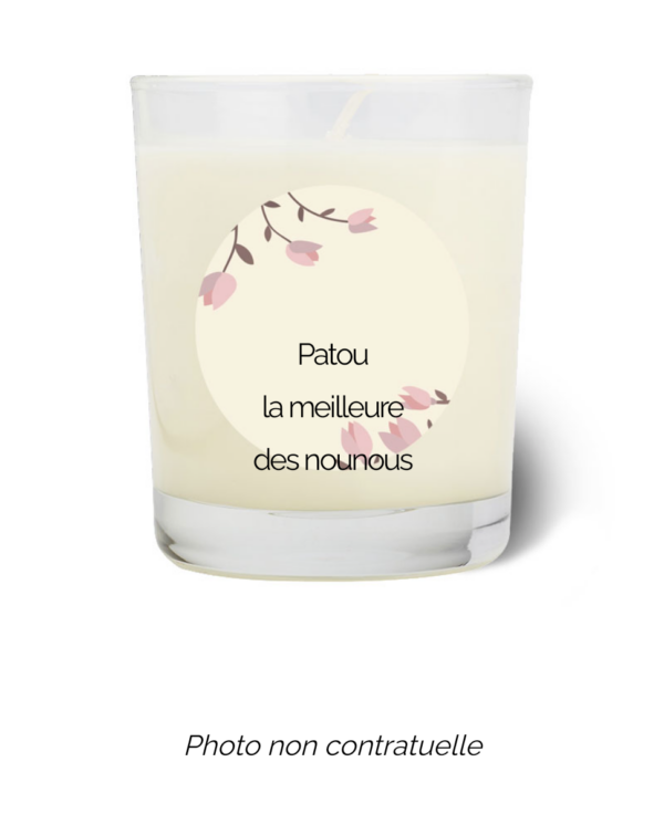 Bougie personnalisée Cadeau  de Pâques