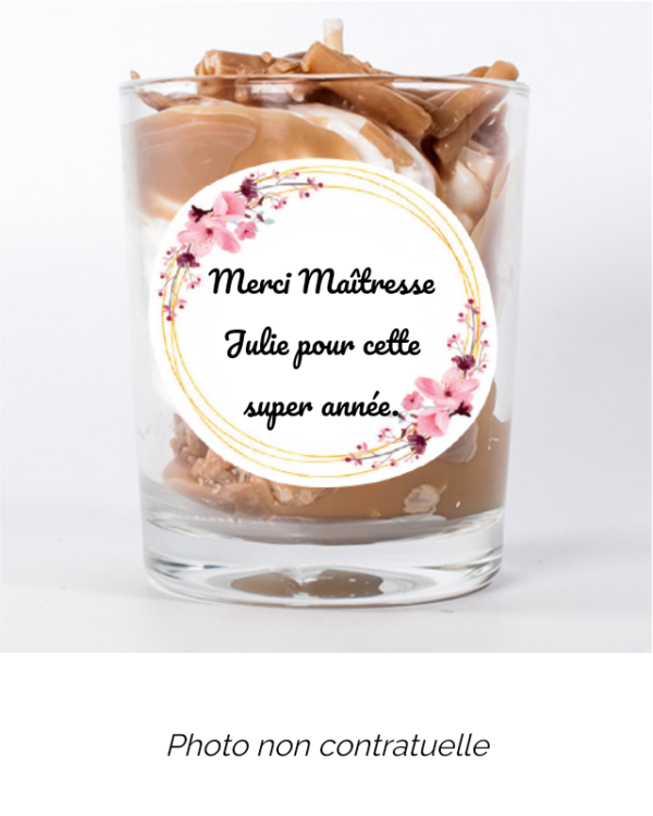 Bougie personnalisée Cadeau  de Pâques