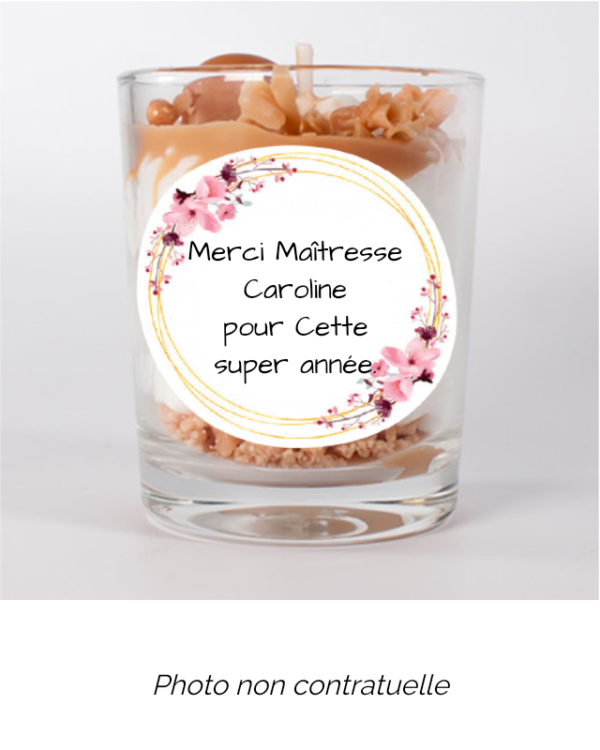 Bougie personnalisée Cadeau  de Pâques