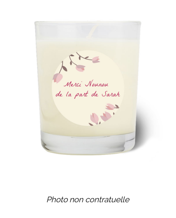 Bougie personnalisée Cadeau  de Pâques