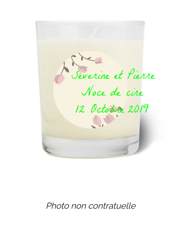 Bougie personnalisée Cadeau  de Pâques