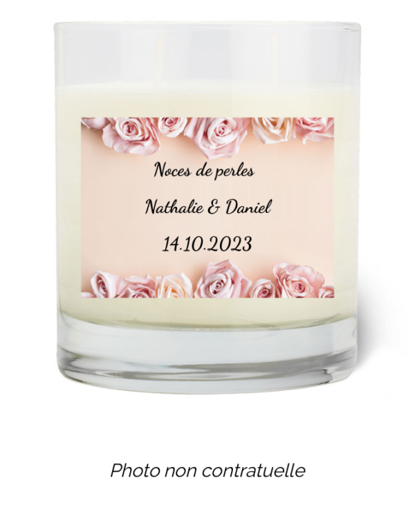 Bougie personnalisée Cadeau  de Pâques