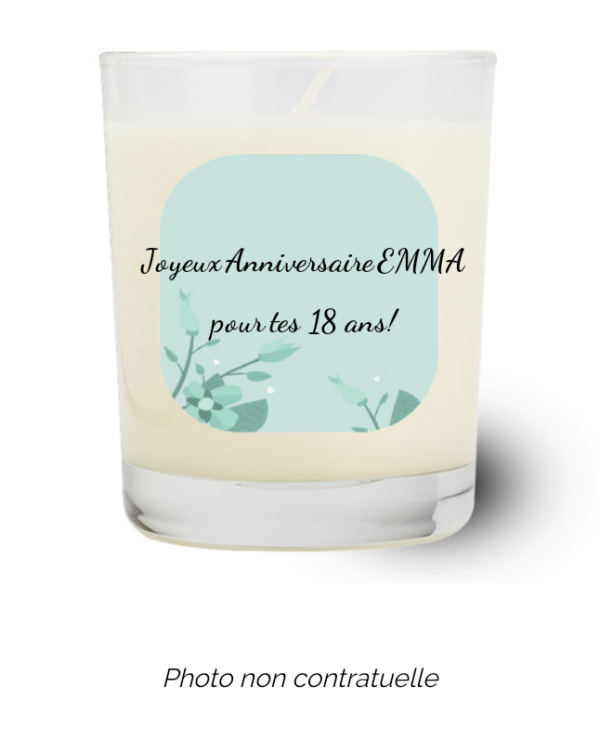 Bougie personnalisée Cadeau  de fête des Grand-mères