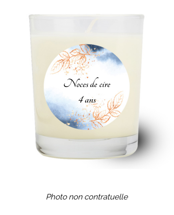Bougie personnalisée Cadeau  de Noël