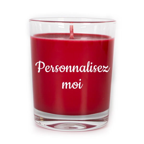 Bougie Rouge 130 g Noces de cires anniversaire - 4 ans de mariage