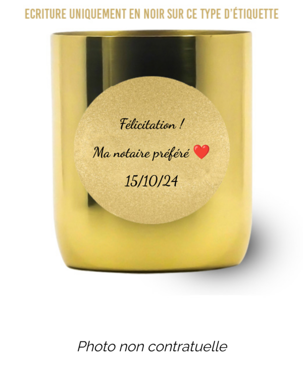 Bougie personnalisée Cadeau  de Noël