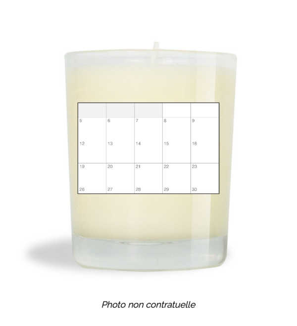 Bougie personnalisée Cadeau  de Noël