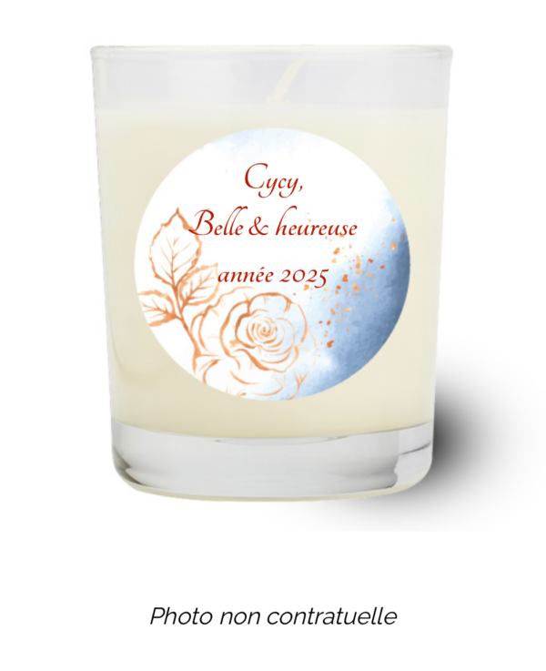 Bougie personnalisée Cadeau  de Noël