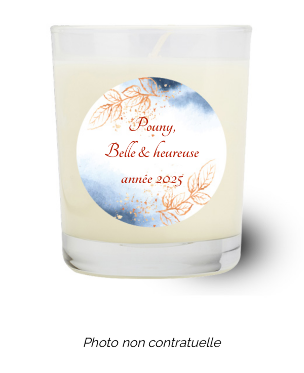 Bougie personnalisée Cadeau  de Noël