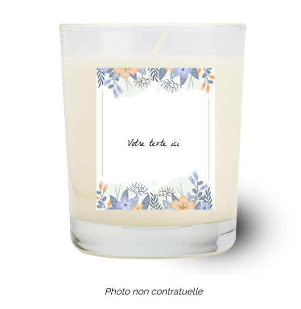 Bougie personnalisée Cadeau  de Noël