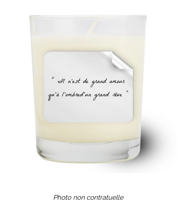 Bougie personnalisée Cadeau  de Noël