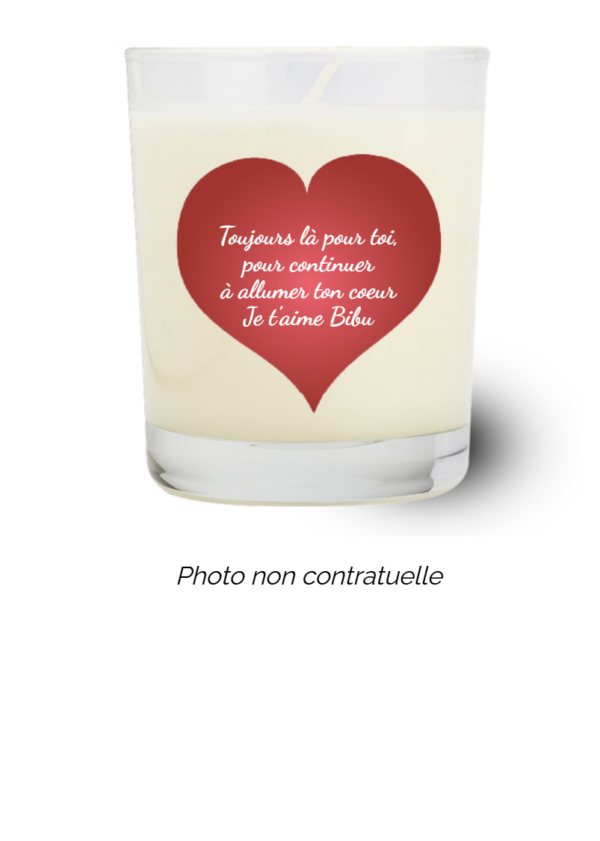 Bougie personnalisée Cadeau  de Noël