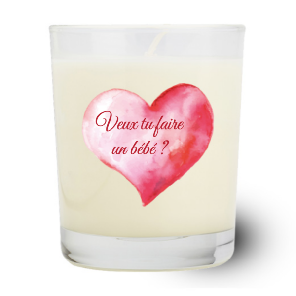 Bougie Personnalisée Framboise Gourmande | Bougie Parfumée Naturelle 130g