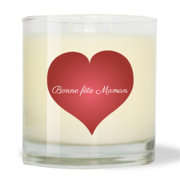 Bougie parfumée naturelle 240g Roses des Bois - Bonne fête Maman