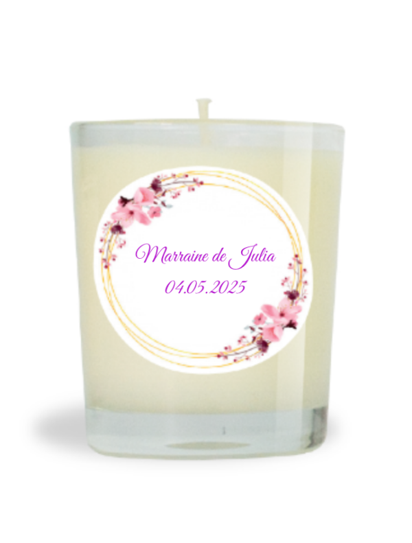 Bougie cire minérale non parfumée 70g  - Marraine de Julia
04.05.2025