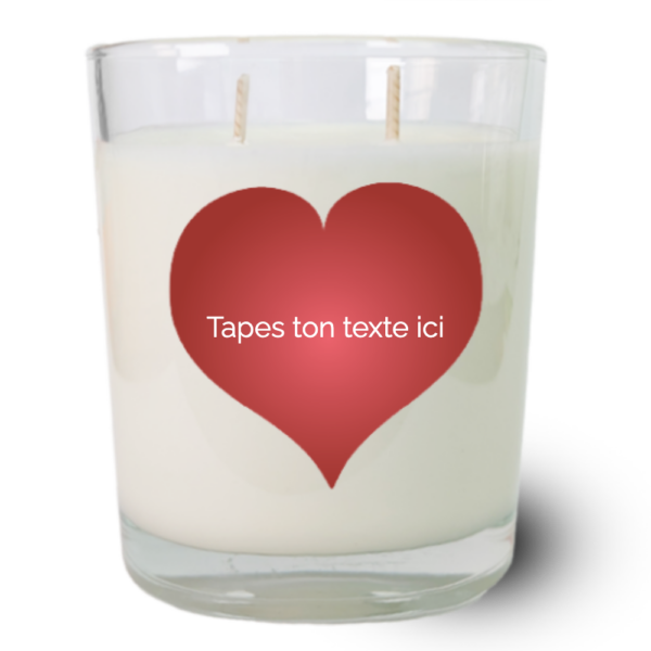 Bougie parfumée naturelle 350g Fleurs de Coton - Tapes ton texte ici