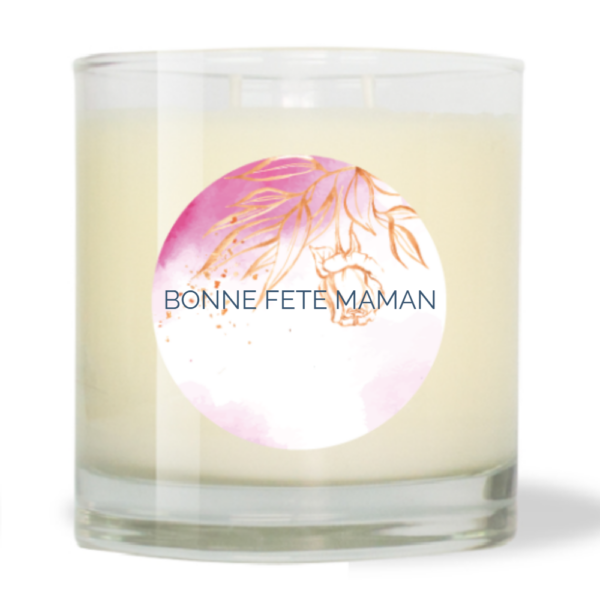 Bougie parfumée naturelle 240g Framboise Gourmande - BONNE FETE MAMAN